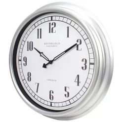 Wall Clocks Equity By La Crosse 16 In. Indoor/Outdoor Silver Quartz Wall Clock -SAFAVIEH Shop silver equity by la crosse wall clocks 27923 4f 1000