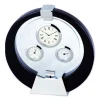 Table Clocks Heim Concept Clock, Thermometer And Hygrometer-Black