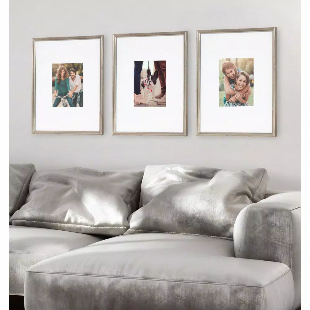 Kate And Laurel Adlynn 16 In. X 20 In. Matted To 8 In. X10 In. Silver Picture Frames (Set Of 3) 8 Kate And Laurel Adlynn 16 In. X 20 In. Matted To 8 In. X10 In. Silver Picture Frames (Set Of 3) - Image 6