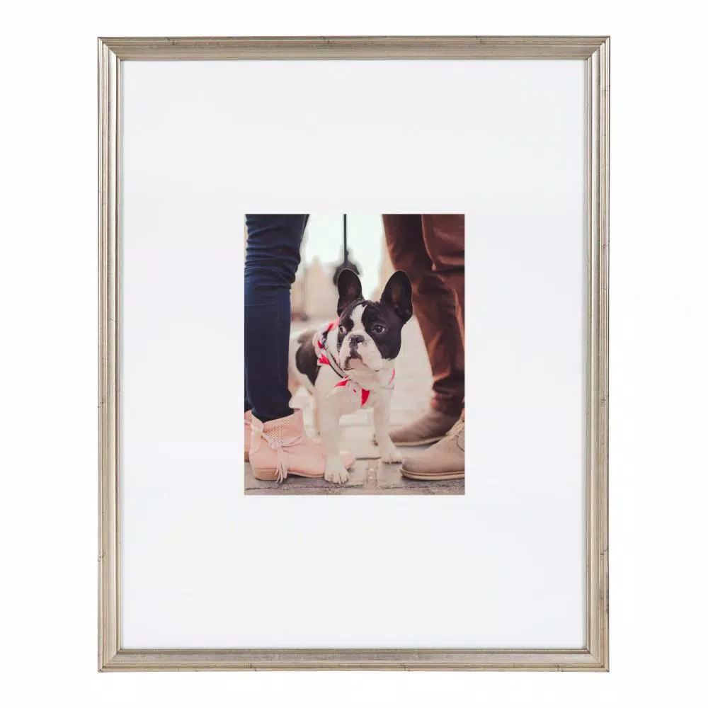 Kate And Laurel Adlynn 16 In. X 20 In. Matted To 8 In. X10 In. Silver Picture Frames (Set Of 3) 4 Kate And Laurel Adlynn 16 In. X 20 In. Matted To 8 In. X10 In. Silver Picture Frames (Set Of 3) - Image 2