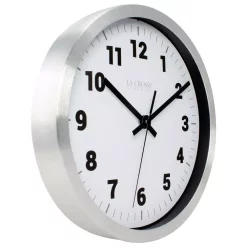 Wall Clocks La Crosse Technology 10 In. H Silver Metal Analog Wall Clock With White Dial 8 Wall Clocks La Crosse Technology 10 In. H Silver Metal Analog Wall Clock With White Dial -SAFAVIEH Shop silver la crosse technology wall clocks 404 2626 4f 1000