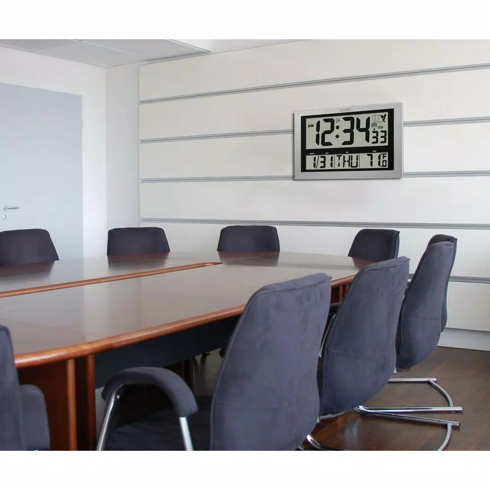 Wall Clocks La Crosse Technology Jumbo Digital Atomic Wall Clock With Temperature 7 Wall Clocks La Crosse Technology Jumbo Digital Atomic Wall Clock With Temperature - Image 5