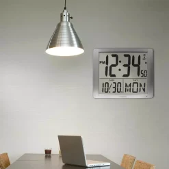 Wall Clocks La Crosse Technology 20 In. Extra Large Digital Atomic Wall Clock 13 Wall Clocks La Crosse Technology 20 In. Extra Large Digital Atomic Wall Clock -SAFAVIEH Shop silver la crosse technology wall clocks bbb87269 fa 1000