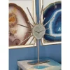 Table Clocks LITTON LANE Silver Agate Stone And Aluminum Star Sculpture Clock With Gold And Green Highlights -SAFAVIEH Shop silver litton lane table clocks 42237 64 1000
