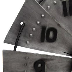 Wall Clocks Pinnacle Windmill Galvanized Metal Silver Wall Clock -SAFAVIEH Shop silver pinnacle wall clocks 18fp1436e 44 1000