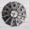 Wall Clocks Pinnacle Windmill Galvanized Metal Silver Wall Clock -SAFAVIEH Shop silver pinnacle wall clocks 18fp1436e 64 1000