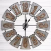 Wall Clocks Pinnacle Windmill Wood Silver Wall Clock -SAFAVIEH Shop silver pinnacle wall clocks 18fp1443e 64 1000