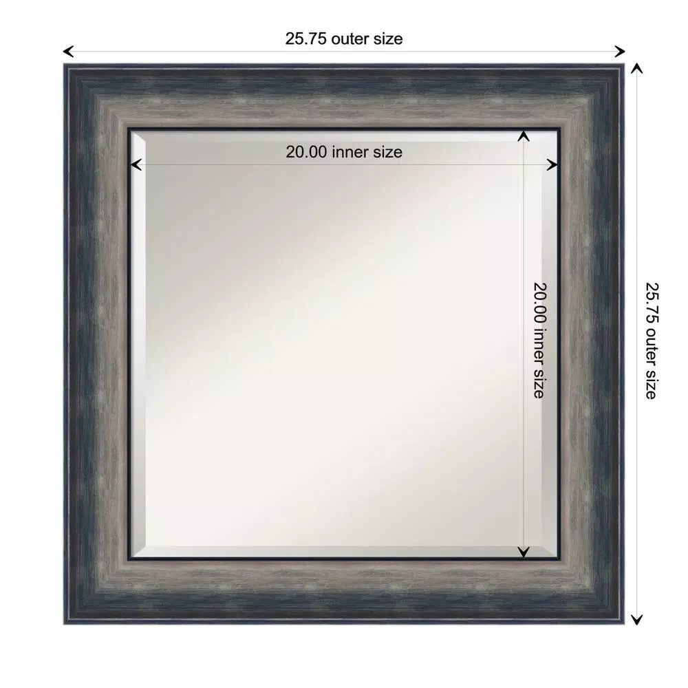 Mirrors Amanti Art Quicksilver Scoop 25.75 In. X 25.75 In. Bathroom Vanity Wall Mirror 7 Mirrors Amanti Art Quicksilver Scoop 25.75 In. X 25.75 In. Bathroom Vanity Wall Mirror - Image 5