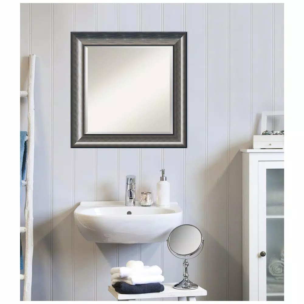 Mirrors Amanti Art Quicksilver Scoop 25.75 In. X 25.75 In. Bathroom Vanity Wall Mirror 8 Mirrors Amanti Art Quicksilver Scoop 25.75 In. X 25.75 In. Bathroom Vanity Wall Mirror - Image 6