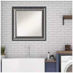 Mirrors Amanti Art Quicksilver Scoop 25.75 In. X 25.75 In. Bathroom Vanity Wall Mirror 17 Mirrors Amanti Art Quicksilver Scoop 25.75 In. X 25.75 In. Bathroom Vanity Wall Mirror -SAFAVIEH Shop silver silver amanti art mirrors dsw4404654 76 1000