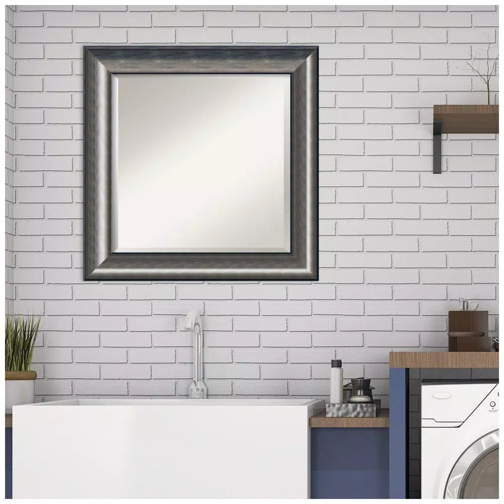 Mirrors Amanti Art Quicksilver Scoop 25.75 In. X 25.75 In. Bathroom Vanity Wall Mirror 10 Mirrors Amanti Art Quicksilver Scoop 25.75 In. X 25.75 In. Bathroom Vanity Wall Mirror - Image 8