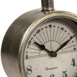 Table Clocks Zentique Rustic Mathematical Compass Shaped Stand Table Clock -SAFAVIEH Shop silver zentique table clocks zen 50211 4f 1000