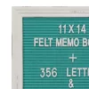 Memo Boards Stonebriar Collection Turquoise Felt Memo Board With White Wash Wooden Frame