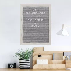 Memo Boards Stonebriar Collection Gray Felt Memo Board With White Wash Wooden Frame -SAFAVIEH Shop stonebriar collection memo boards sb 6191a 31 1000