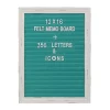 Memo Boards Stonebriar Collection Turquoise Felt Memo Board With White Wash Wooden