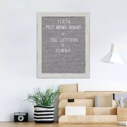 Memo Boards Stonebriar Collection Gray Felt Memo Board With White Wash Wooden Frame -SAFAVIEH Shop stonebriar collection memo boards sb 6193a 31 1000