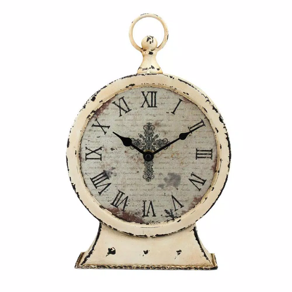 Table Clocks Stonebriar Collection 12.5 In. X 3 In. Faith Round Tabletop Clock 3 Table Clocks Stonebriar Collection 12.5 In. X 3 In. Faith Round Tabletop Clock