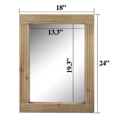 Wall Mirrors Stonebriar Collection Medium Rectangle Brown Casual Mirror (24.16 In. H X 18.11 In. W) -SAFAVIEH Shop stonebriar collection wall mirrors sb 6144a 44 1000