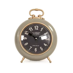 Table Clocks Zentique Paris Round Green Table Clock -SAFAVIEH Shop taupe zentique table clocks zen 57148d 1f 1000