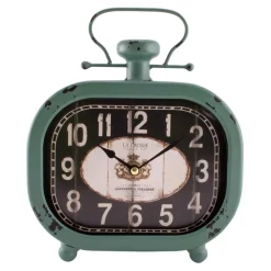 Table Clocks La Crosse Technology Distressed Teal Metal Decorative Clock 11 Table Clocks La Crosse Technology Distressed Teal Metal Decorative Clock -SAFAVIEH Shop teal green la crosse technology table clocks 404 3425 1f 1000