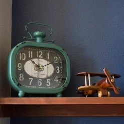 Table Clocks La Crosse Technology Distressed Teal Metal Decorative Clock 12 Table Clocks La Crosse Technology Distressed Teal Metal Decorative Clock -SAFAVIEH Shop teal green la crosse technology table clocks 404 3425 44 1000
