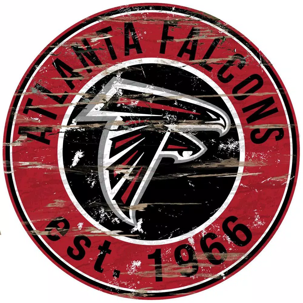 Wall Signs Adventure Furniture 24″ NFL Atlanta Falcons Round Distressed Sign 3 Wall Signs Adventure Furniture 24″ NFL Atlanta Falcons Round Distressed Sign