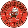 Wall Signs Adventure Furniture 24″ NFL Cleveland Browns Round Distressed Sign -SAFAVIEH Shop team adventure furniture wall signs n0659 cle 64 1000