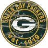 Wall Signs Adventure Furniture 24″ NFL Green Bay Packers Round Distressed Sign