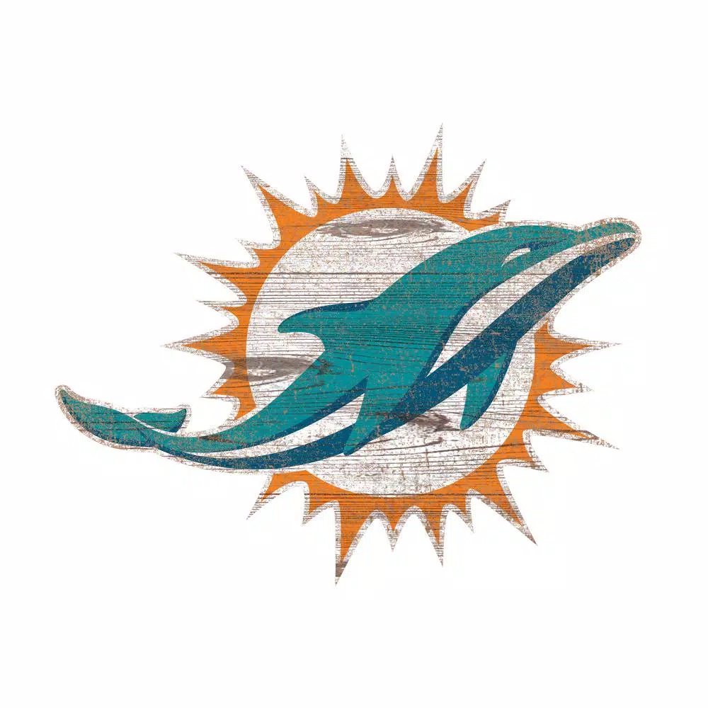 Wall Signs Adventure Furniture NFL Indoor Miami Dolphins Distressed Logo Cutout Wood Sign 3 Wall Signs Adventure Furniture NFL Indoor Miami Dolphins Distressed Logo Cutout Wood Sign