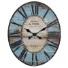 Wall Clocks 3R Studios Turquoise Oval Wood Wall Clock 1 Wall Clocks 3R Studios Turquoise Oval Wood Wall Clock -SAFAVIEH Shop turquoise 3r studios wall clocks de6896 64 1000