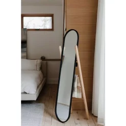 Floor Mirrors Umbra Small Black Natural Plastic Modern Mirror (16.73 In. H X 23.03 In. W) -SAFAVIEH Shop umbra floor mirrors 358375 045 31 1000