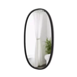 Wall Mirrors Umbra Medium Oval Black Modern Mirror (24 In. H X 36 In. W) -SAFAVIEH Shop umbra wall mirrors 1006044 040 4f 1000