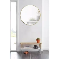 Wall Mirrors Umbra Hub Round Contemporary Mirror Brass (34 In. H X 34 In. W) 15 Wall Mirrors Umbra Hub Round Contemporary Mirror Brass (34 In. H X 34 In. W) -SAFAVIEH Shop umbra wall mirrors 1012715 104 31 1000