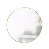 Wall Mirrors Umbra Hub Round Contemporary Mirror Brass (34 In. H X 34 In. W) -SAFAVIEH Shop umbra wall mirrors 1012715 104 64 1000