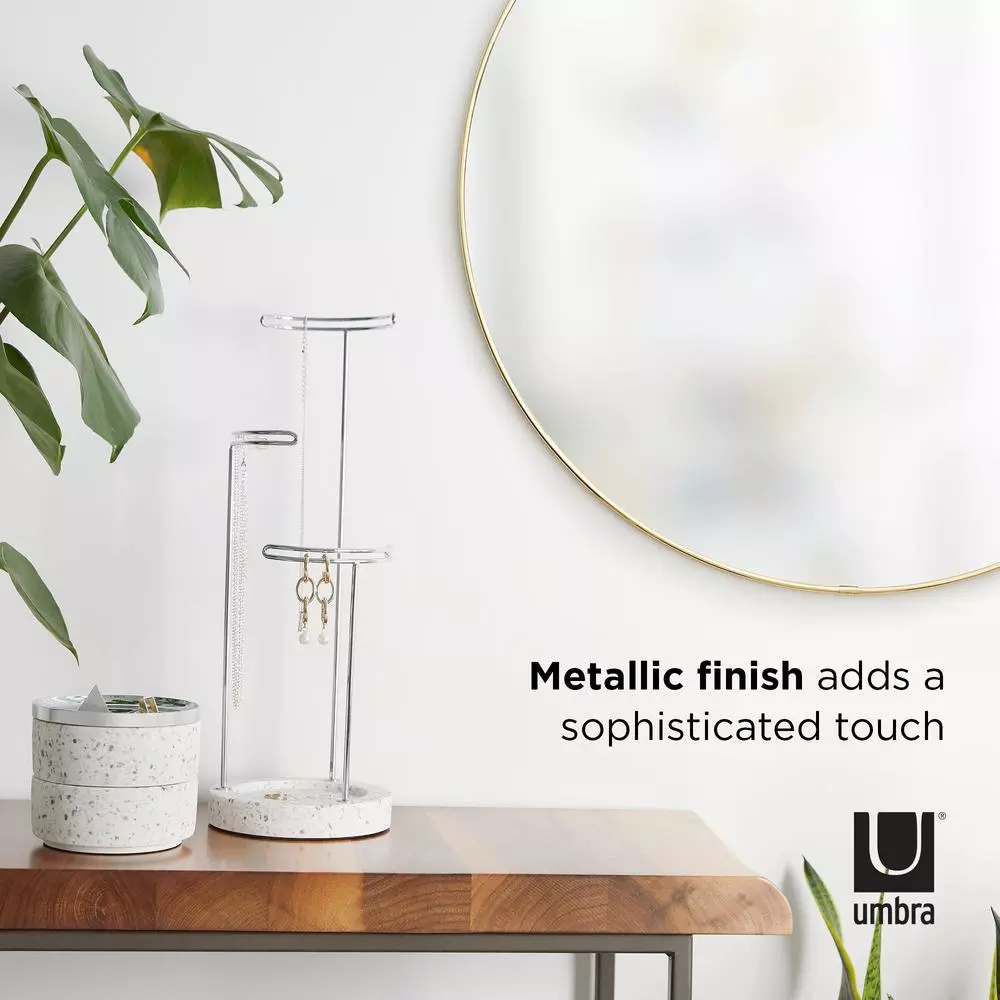 Wall Mirrors Umbra Hub Round Contemporary Mirror Brass (34 In. H X 34 In. W) 8 Wall Mirrors Umbra Hub Round Contemporary Mirror Brass (34 In. H X 34 In. W) - Image 6