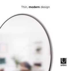 Wall Mirrors Umbra Hub Round Contemporary Mirror Metallic Titanium (34 In. H X 34 In. W) 13 Wall Mirrors Umbra Hub Round Contemporary Mirror Metallic Titanium (34 In. H X 34 In. W) -SAFAVIEH Shop umbra wall mirrors 1012715 378 1f 1000