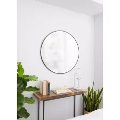 Wall Mirrors Umbra Hub Round Contemporary Mirror Metallic Titanium (34 In. H X 34 In. W) 15 Wall Mirrors Umbra Hub Round Contemporary Mirror Metallic Titanium (34 In. H X 34 In. W) -SAFAVIEH Shop umbra wall mirrors 1012715 378 31 1000
