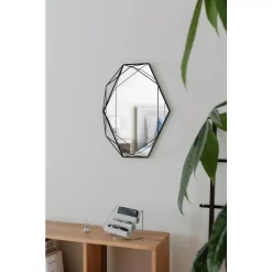 Wall Mirrors Umbra Modern Prisma Mirror Black(22.38 In. H X 17 In. W) -SAFAVIEH Shop umbra wall mirrors 358776 040 31 1000