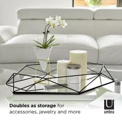 Wall Mirrors Umbra Modern Prisma Mirror Black(22.38 In. H X 17 In. W) -SAFAVIEH Shop umbra wall mirrors 358776 040 4f 1000