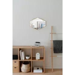 Wall Mirrors Umbra Prisma Mirror Clear Brass (22.38 In. H 17 In. W ) -SAFAVIEH Shop umbra wall mirrors 358776 165 31 1000