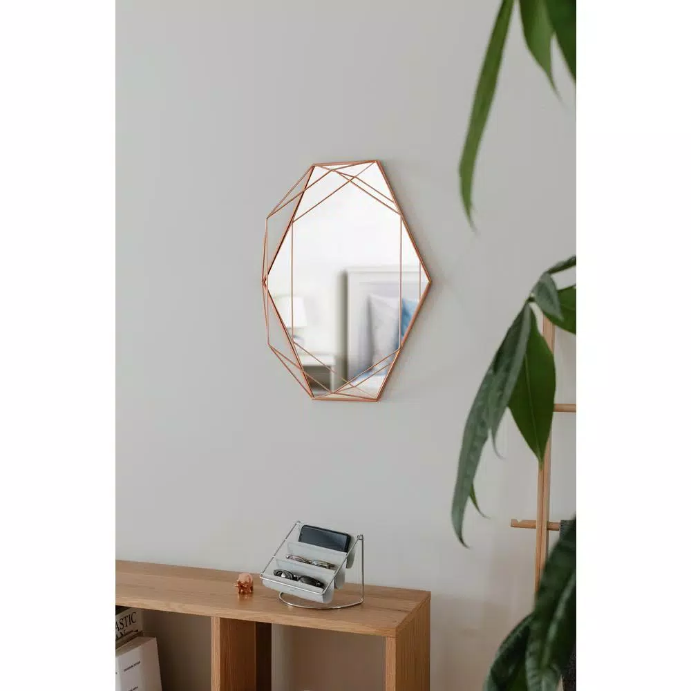 Wall Mirrors Umbra Prisma Mirror Copper Modern (22.38 In. H X 17 In. W) 9 Wall Mirrors Umbra Prisma Mirror Copper Modern (22.38 In. H X 17 In. W) - Image 7