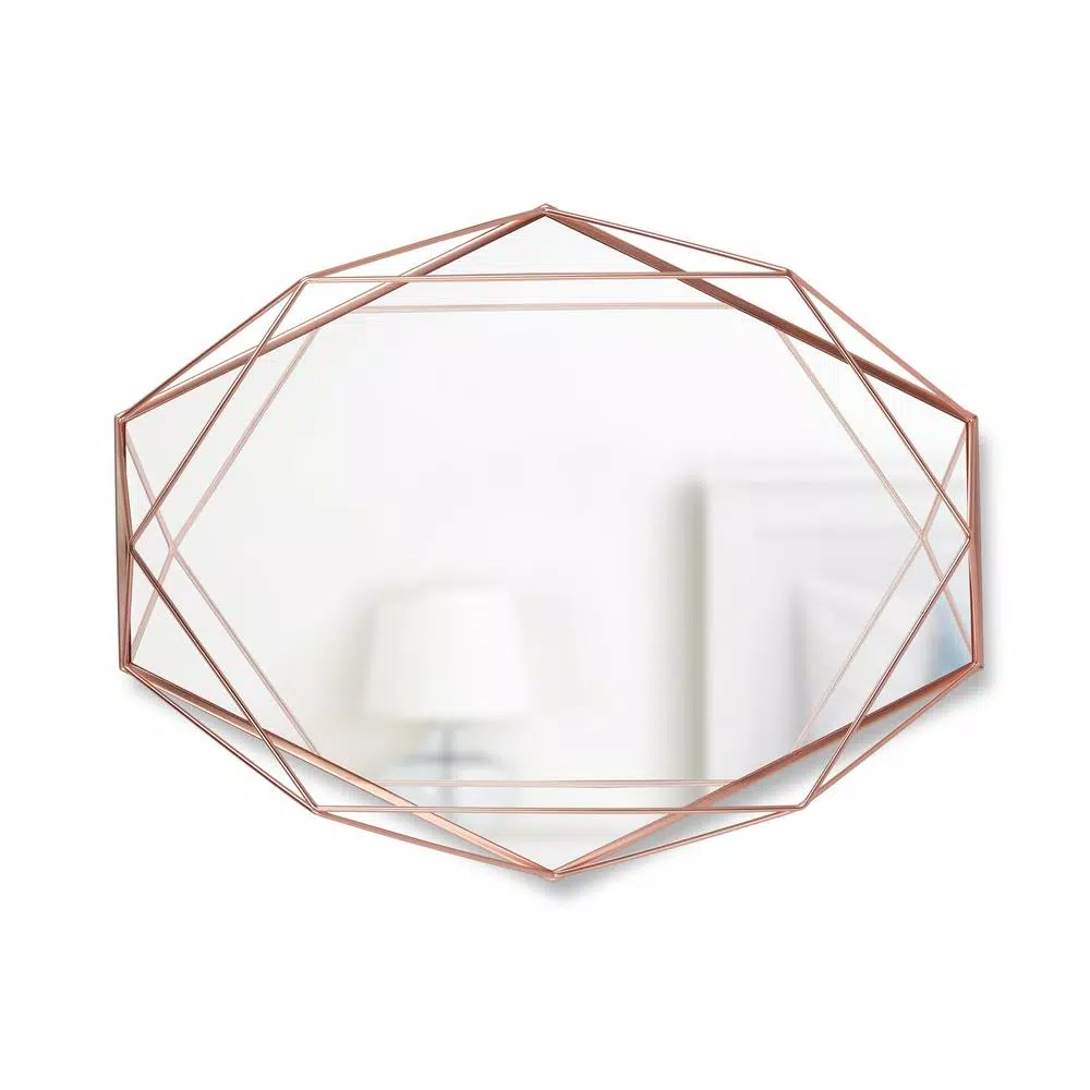 Wall Mirrors Umbra Prisma Mirror Copper Modern (22.38 In. H X 17 In. W) 4 Wall Mirrors Umbra Prisma Mirror Copper Modern (22.38 In. H X 17 In. W) - Image 2
