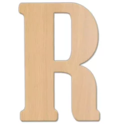 Decorative Letters Jeff McWilliams Designs 15 In. Oversized Unfinished Wood Letter