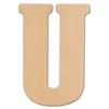 Decorative Letters Jeff McWilliams Designs 15 In. Oversized Unfinished Wood Letter (U)