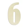 Decorative Letters Jeff McWilliams Designs 18 In. Oversized Unfinished Wood Number “6”