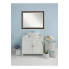 Mirrors Amanti Art Cyprus 45 In. W X 35 In. H Framed Rectangular Beveled Edge Bathroom Vanity Mirror In Walnut -SAFAVIEH Shop walnut amanti art mirrors dsw3940073 64 1000