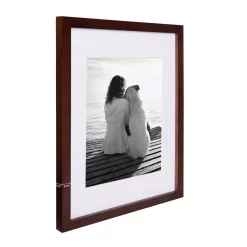 Picture Frames DesignOvation Gallery 11 In. X 14 In. Matted To 8 In. X 10 In. Walnut Brown Picture Frame (Set Of 4) -SAFAVIEH Shop walnut brown designovation picture frames 212302 4f 1000