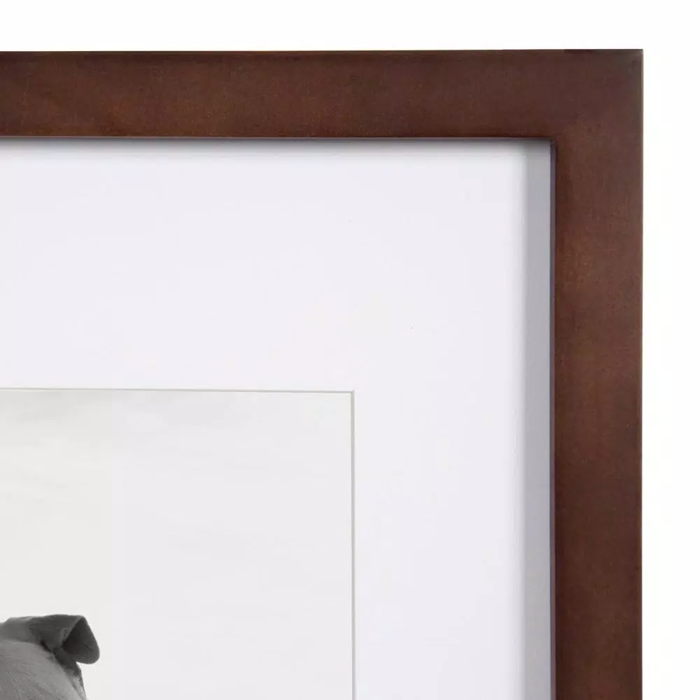 Picture Frames DesignOvation Gallery 14 In. X 18 In. Matted To 11 In. X 14 In. Walnut Brown Picture Frame (Set Of 2) 6 Picture Frames DesignOvation Gallery 14 In. X 18 In. Matted To 11 In. X 14 In. Walnut Brown Picture Frame (Set Of 2) - Image 4