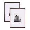 Picture Frames DesignOvation Gallery 16×20 Matted To 8×10 Walnut Brown Picture Frame Set Of 2 -SAFAVIEH Shop walnut brown designovation picture frames 213621 64 1000