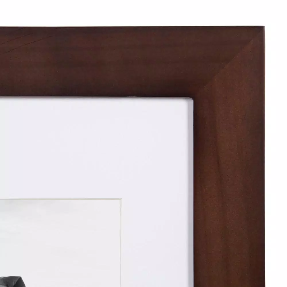 Picture Frames DesignOvation Museum 11×14 Matted To 8×10 Walnut Brown Picture Frame Set Of 4 6 Picture Frames DesignOvation Museum 11×14 Matted To 8×10 Walnut Brown Picture Frame Set Of 4 - Image 4
